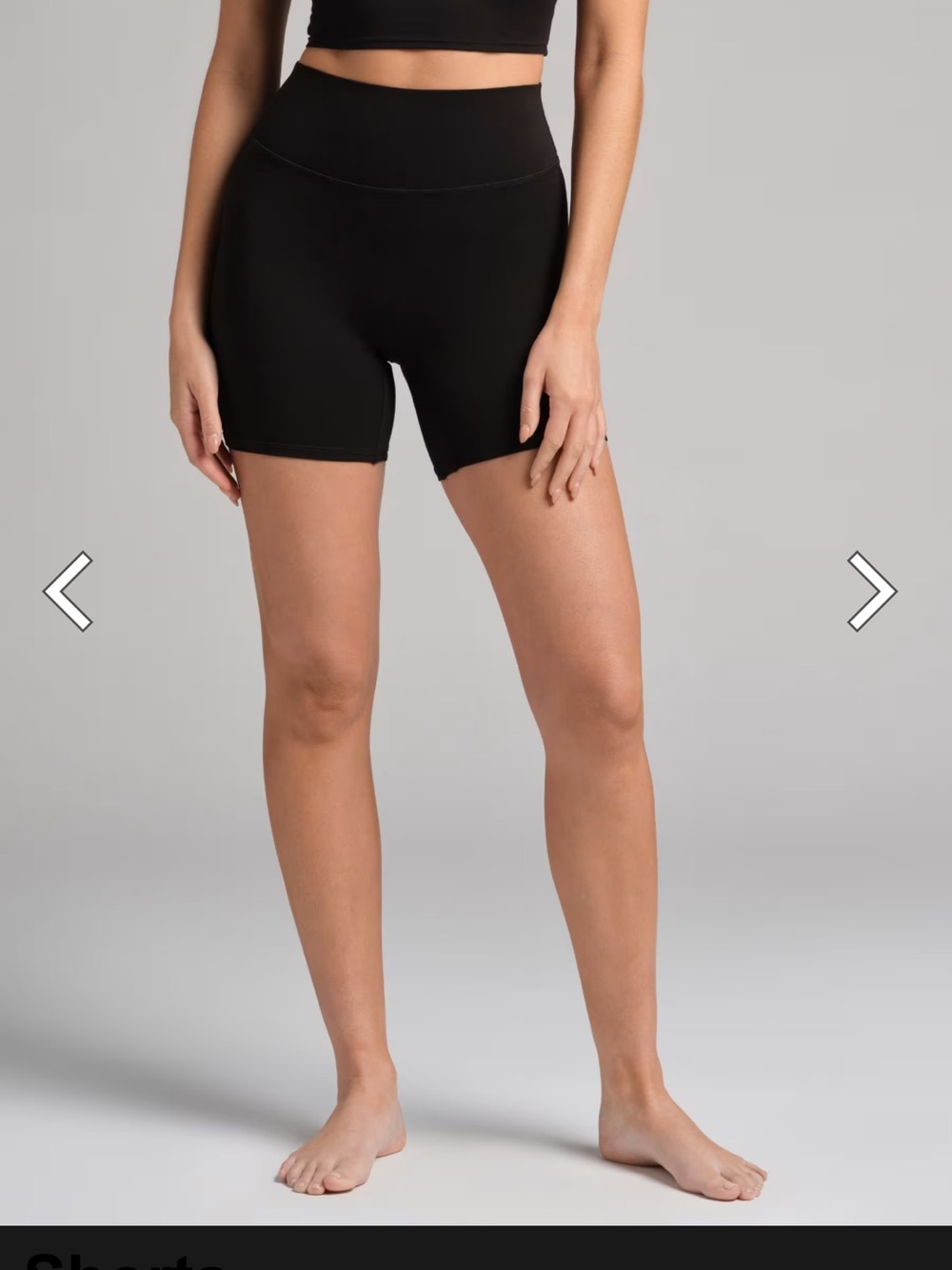 Women’s Comfrt Core High-Waisted Black Biker Shorts